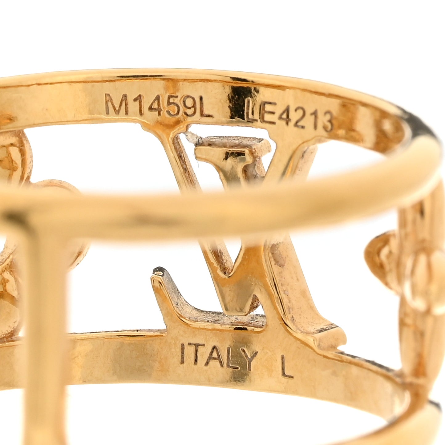 Metal LV Iconic Ring L Gold