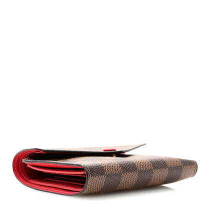 Louis Vuitton Damier Ebene Victorine Wallet Cherry 4 of 7