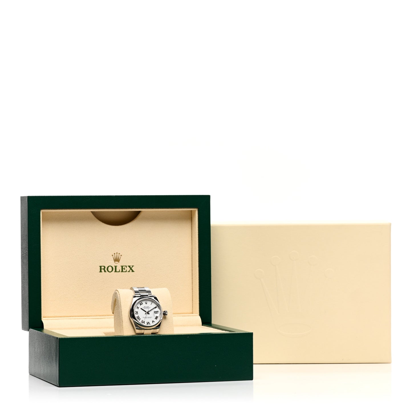 Stainless Steel 26mm Oyster Perpetual Datejust Watch White Roman 178240
