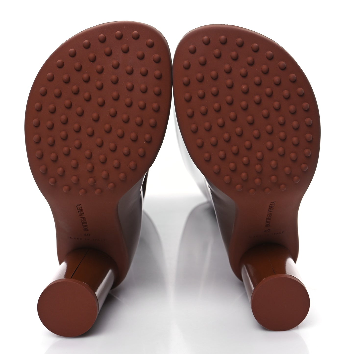 Patent Lambskin Atomic Boots 40 Brown Sugar