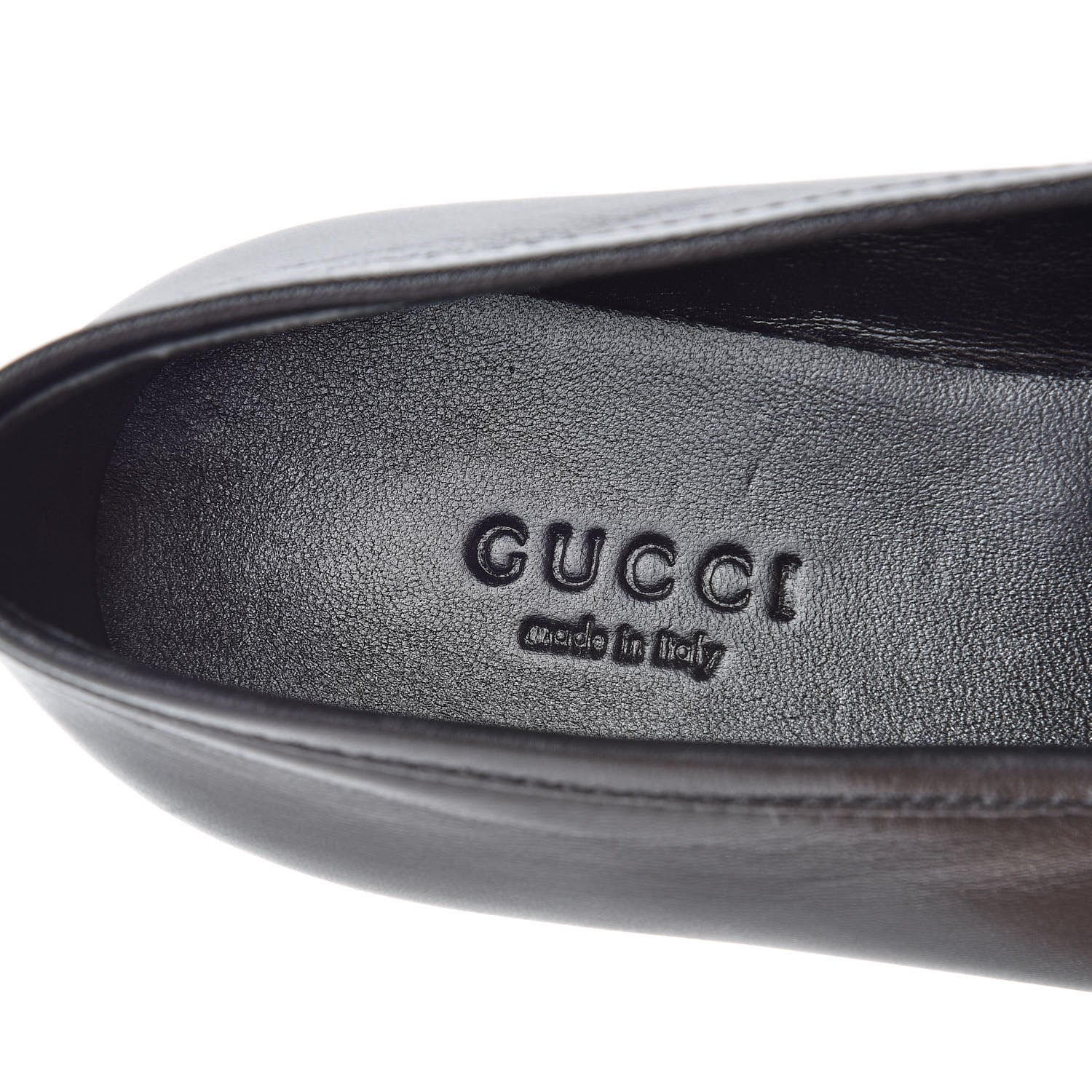 Gucci Goatskin Angry Cat Embroidered Womens Jordaan Loafers 36 Black 8 of 8