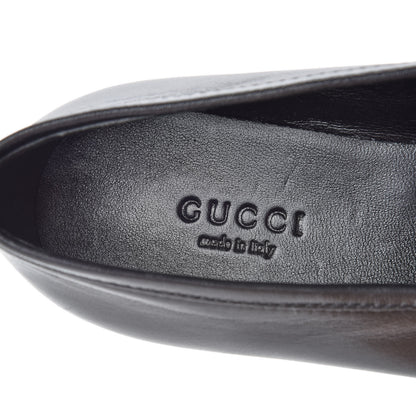 Gucci Goatskin Angry Cat Embroidered Womens Jordaan Loafers 36 Black 8 of 8