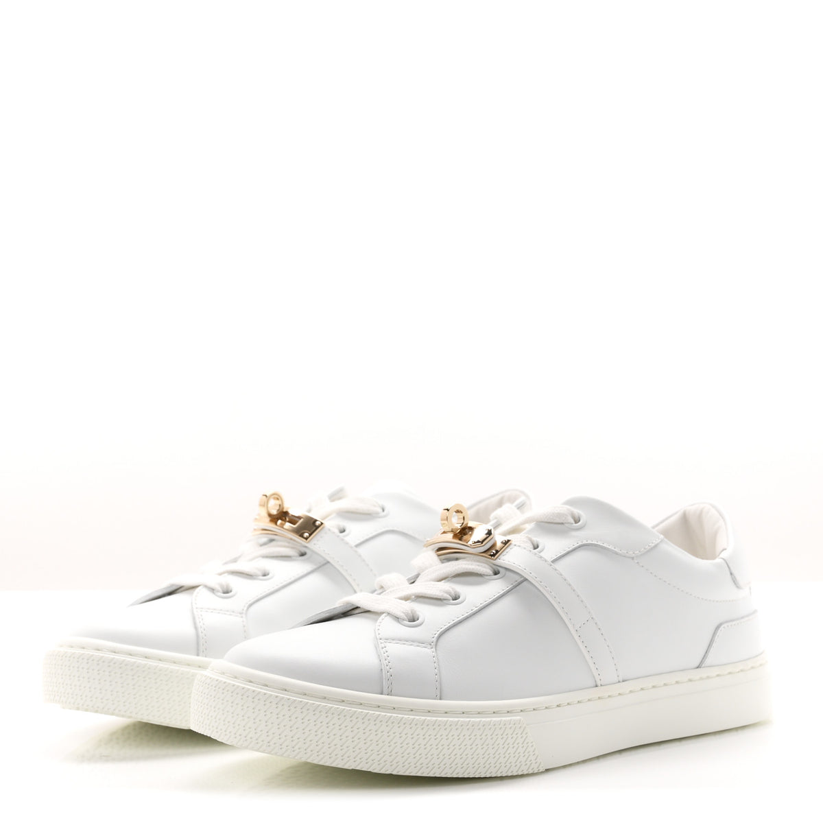 Hermes Calfskin Day Sneakers 38 White 4 of 10