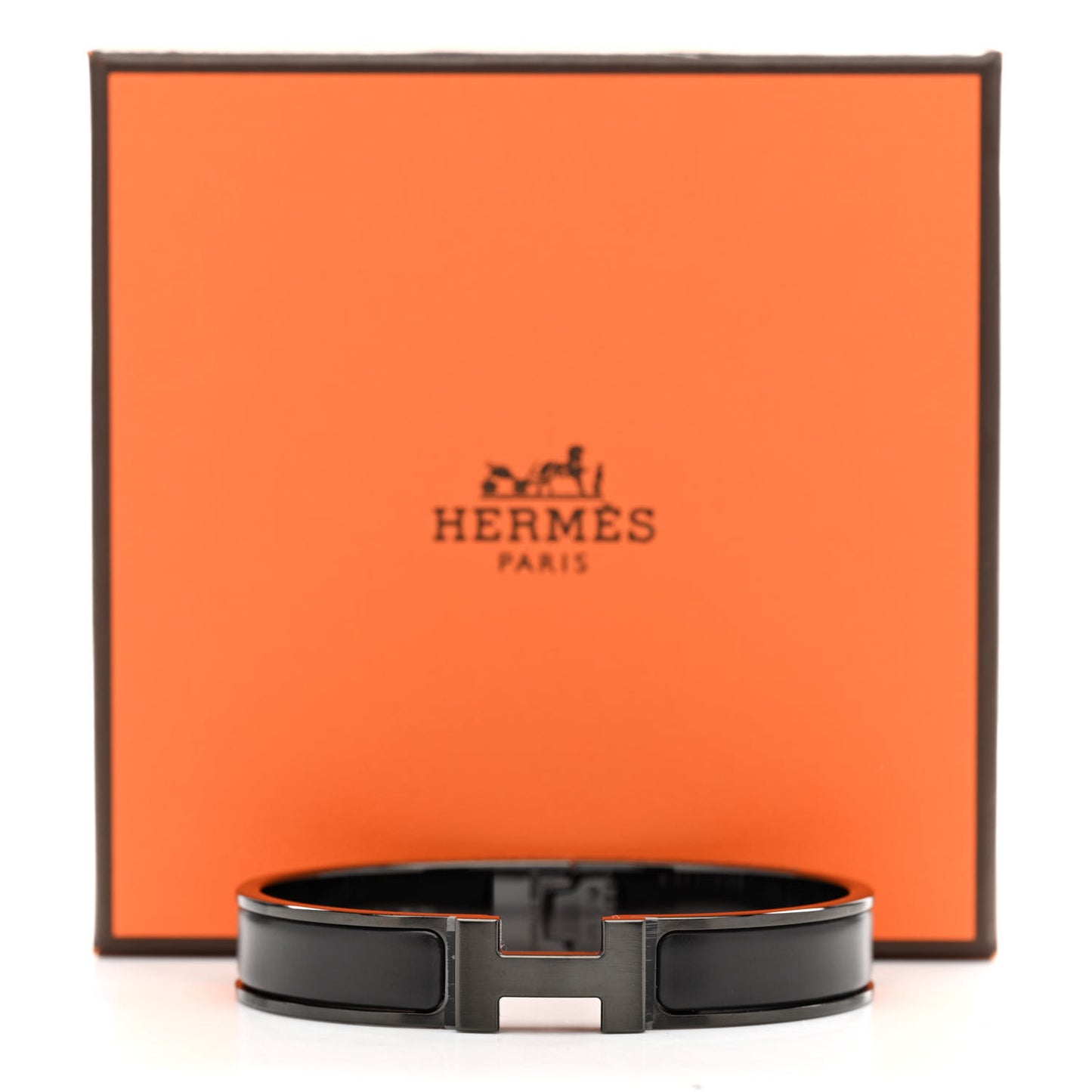 Matte Enamel Narrow Clic Clac HH Bracelet T5 So Black