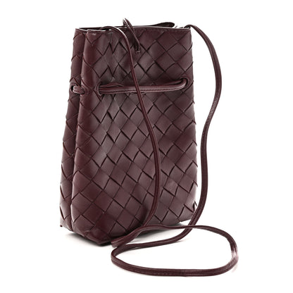 Bottega Veneta Nappa Intrecciato Andiamo Phone Pouch Deep Mahogany 3 of 10