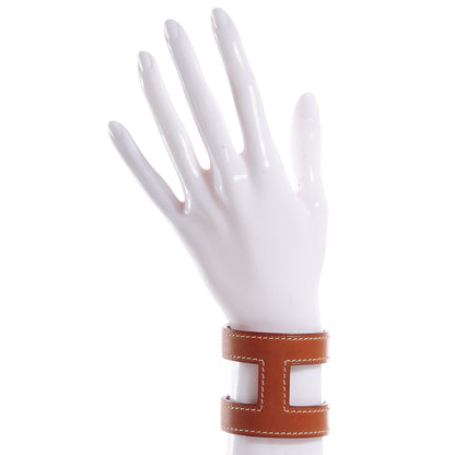 Hermes Barenia Calfskin Ano Cuff Fauve 2 of 6