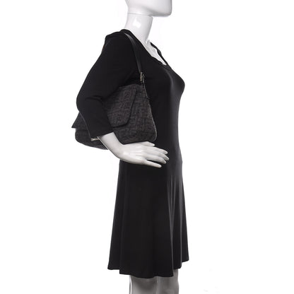 Fendi Wool Zucca Mama Baguette Grey 2 of 14