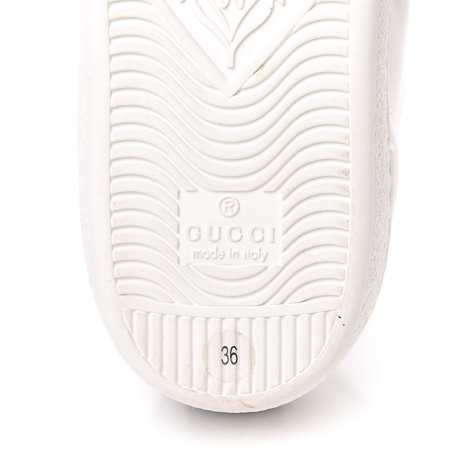 Gucci Calfskin Ayers Web Womens Ace Bow Lace Sneakers 36 White 7 of 11