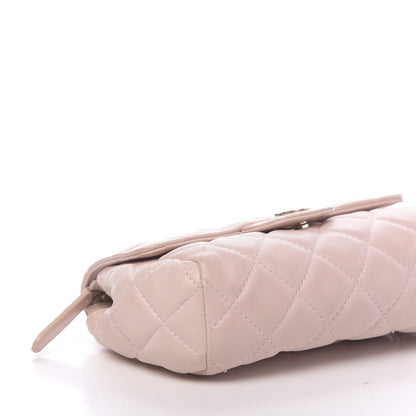 Chanel Lambskin Quilted Flap Cosmetic Case Light Pink 13 of 20