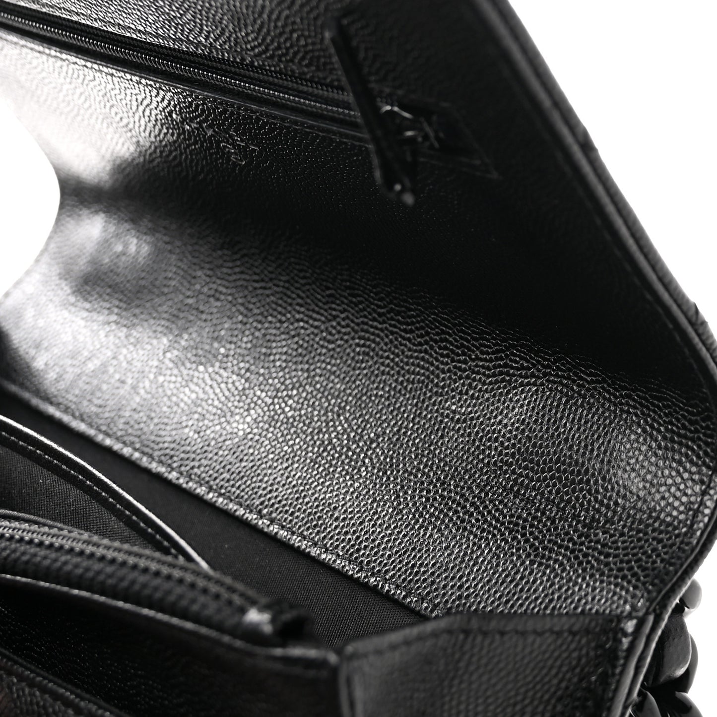 Caviar Quilted My Everything Wallet On Chain WOC Black