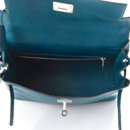 Hermes Fjord Kelly Retourne 28 Cobalt 5 of 10