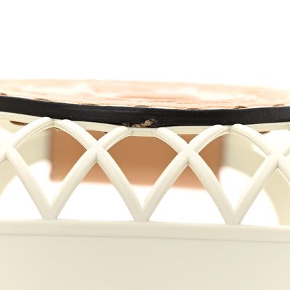 Fendi Recycled Plastic Vitello Liberty Matte Small Fendi Basket White Ice Miele Scuro 13 of 13