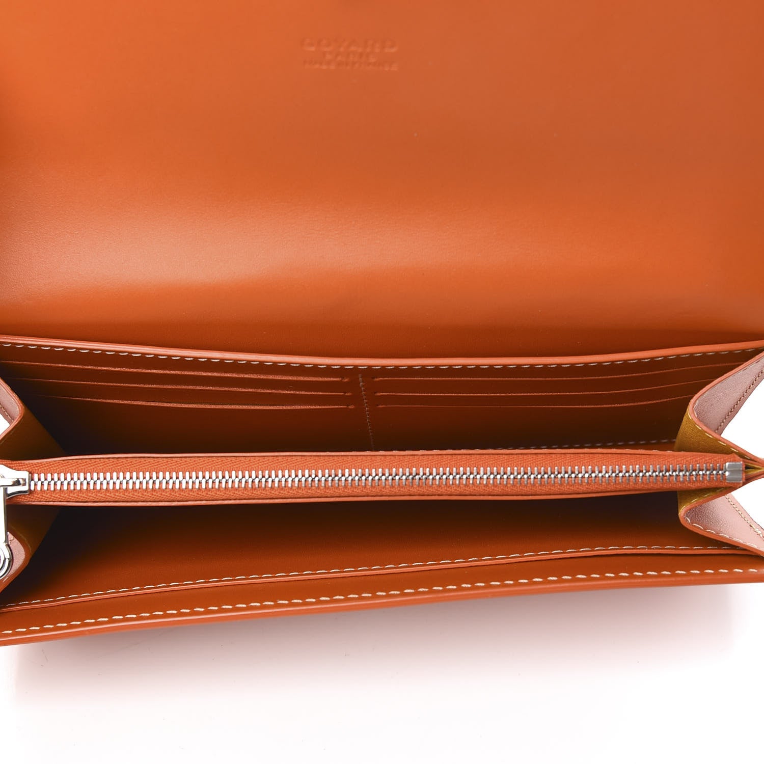 Goyard Goyardine Varenne Long Wallet Orange 5 of 7