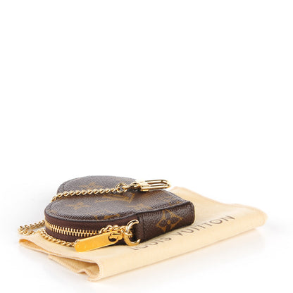 Louis Vuitton Monogram Leopard Coeur Heart Coin Purse Blanc Corail 3 of 7