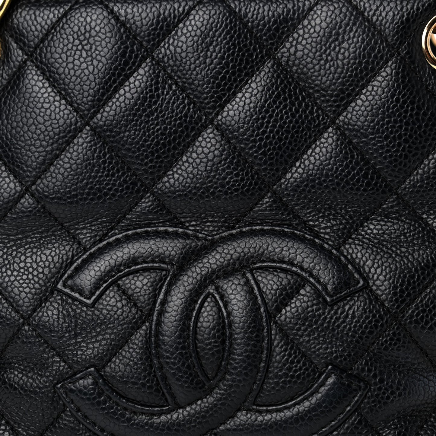 Caviar Quilted Petit Timeless Tote PTT Black