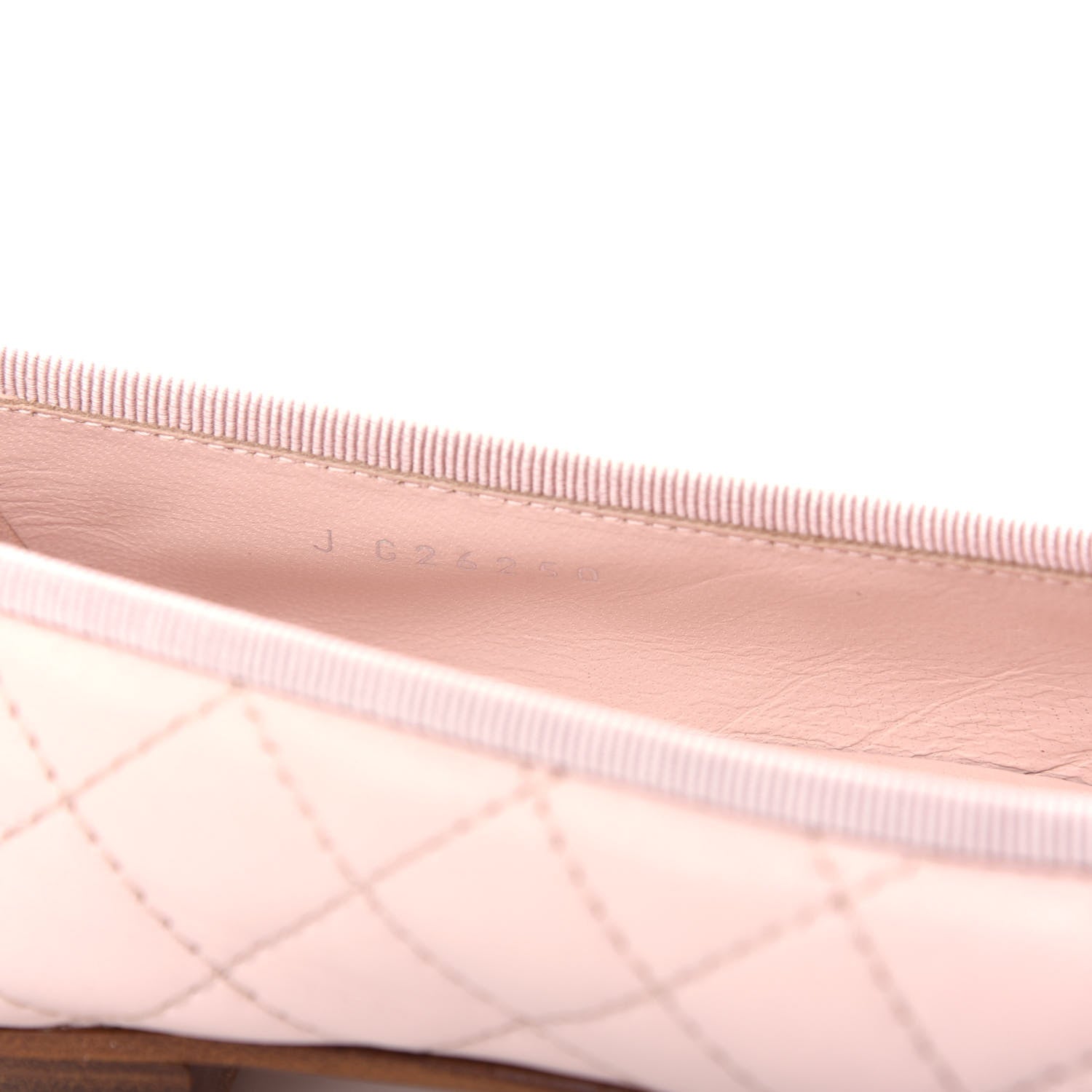 Chanel Lambskin Quilted Cap Toe Ballerina Flats 38.5 Light Pink 10 of 10