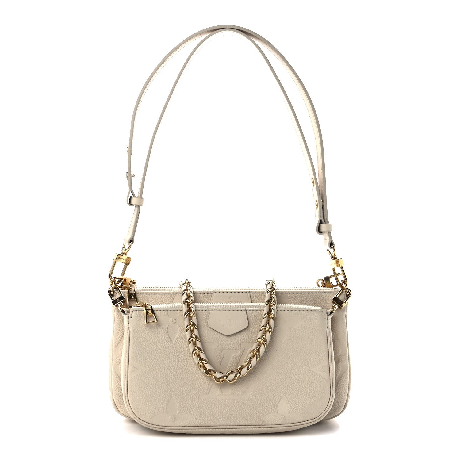 Louis Vuitton Empreinte Monogram Giant Multi Pochette Accessories Cream 1 of 10