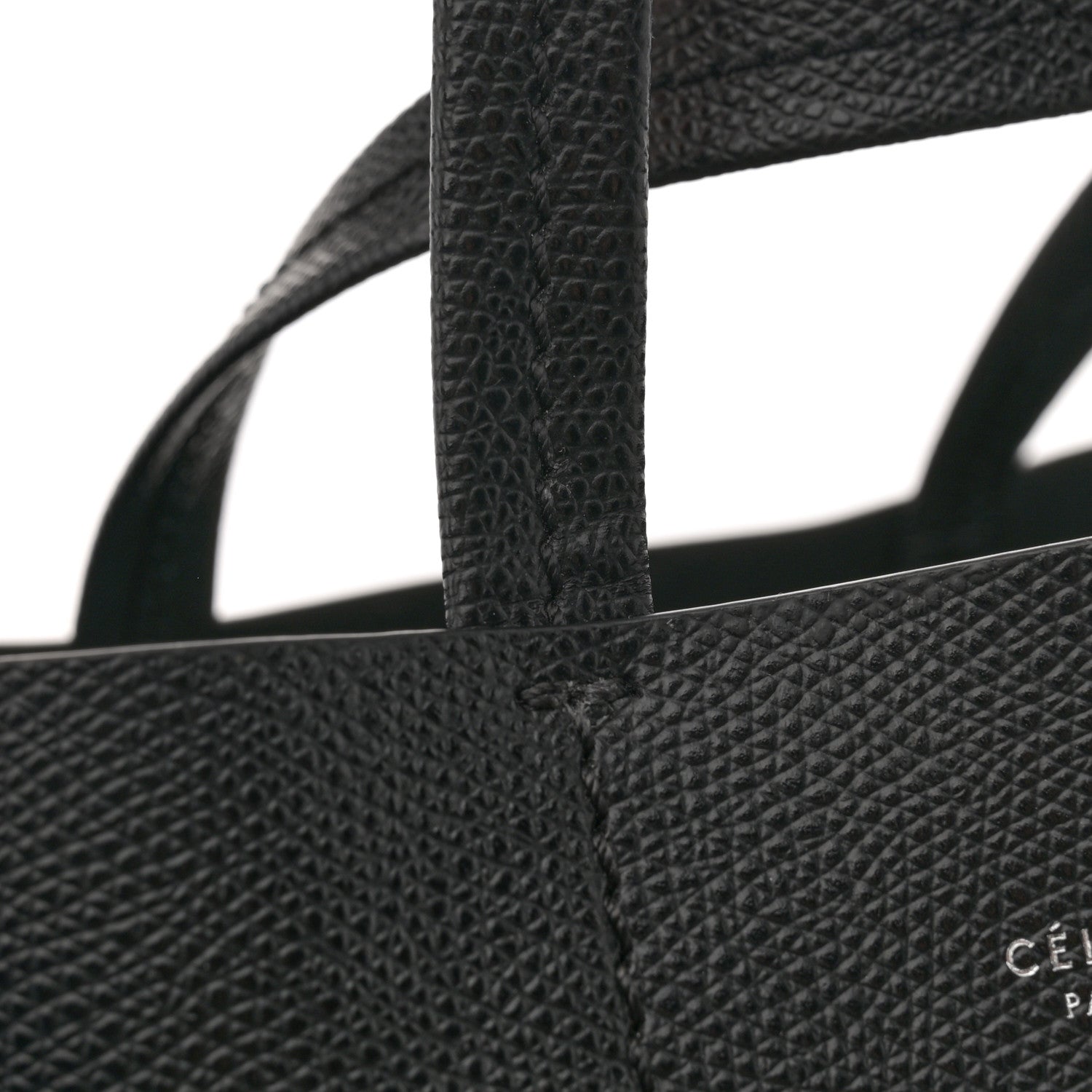 Celine Grained Calfskin Small Vertical Cabas Black 11 of 11