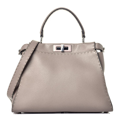 Fendi Cuoio Romano Selleria Medium Peekaboo Iconic Satchel Corda 1 of 9