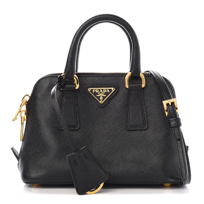 Prada Saffiano Lux Mini Promenade Tote Black 1 of 7