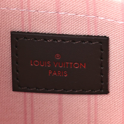 Louis Vuitton Damier Ebene Neverfull MM GM Pochette Rose Ballerine 6 of 9