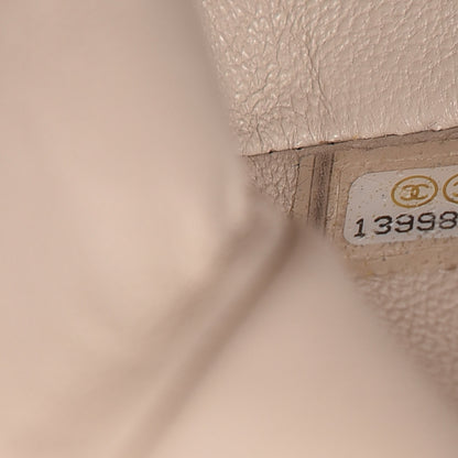 Chanel Caviar Quilted Medium Double Flap Light Grey 8 of 12