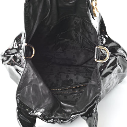 Gucci Patent Medium Hysteria Top Handle Bag Black 5 of 14