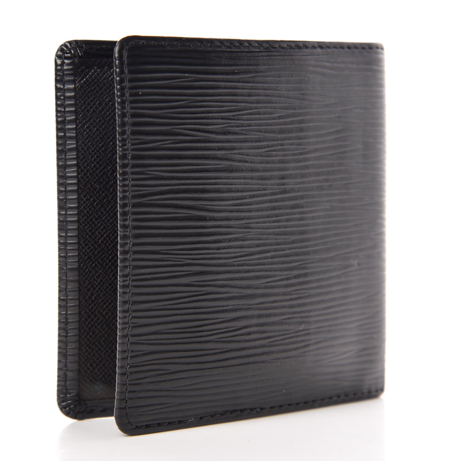 Louis Vuitton Epi 6 Card Billfold Wallet Black 3 of 7