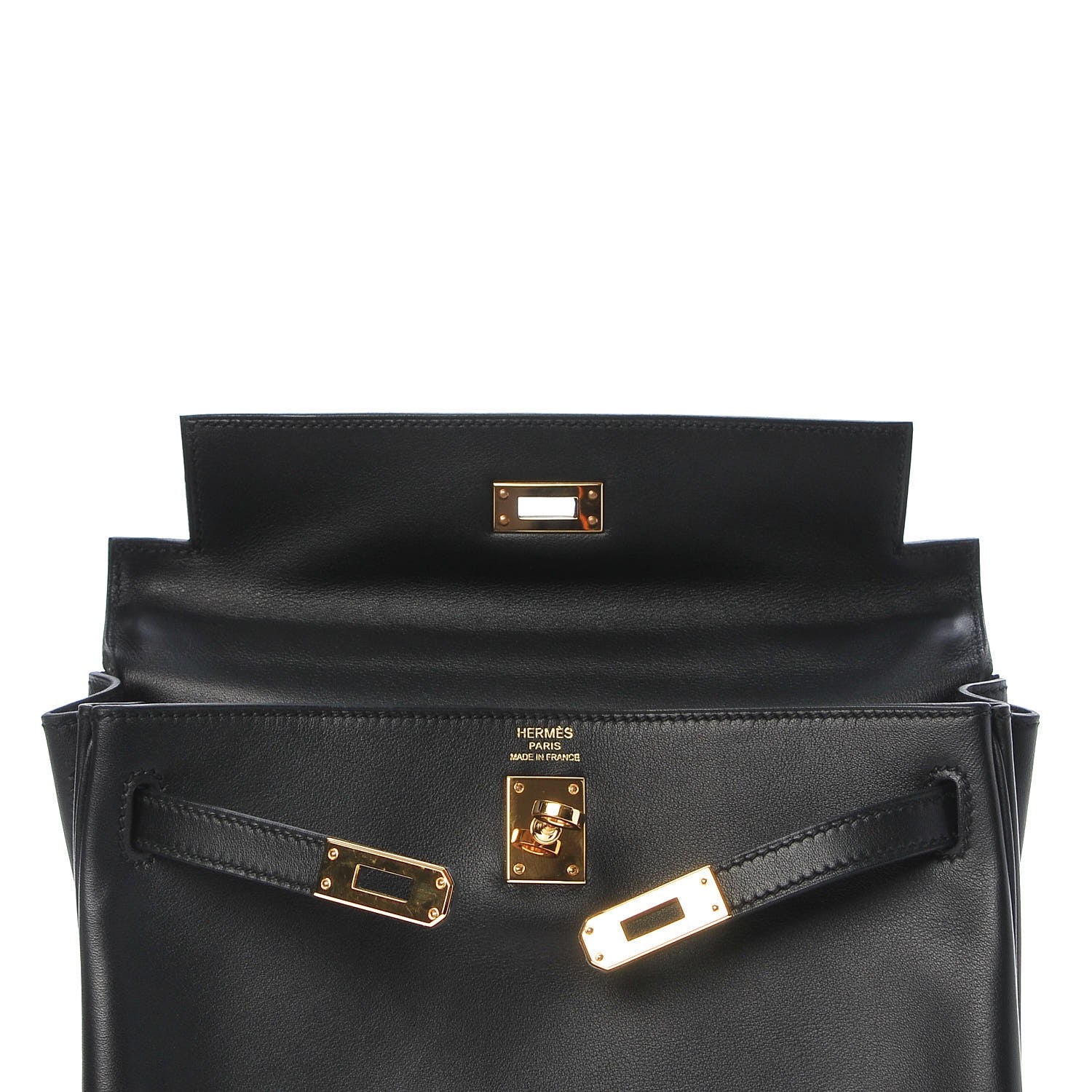 Hermes Swift Kelly Retourne 25 Black 27 of 34