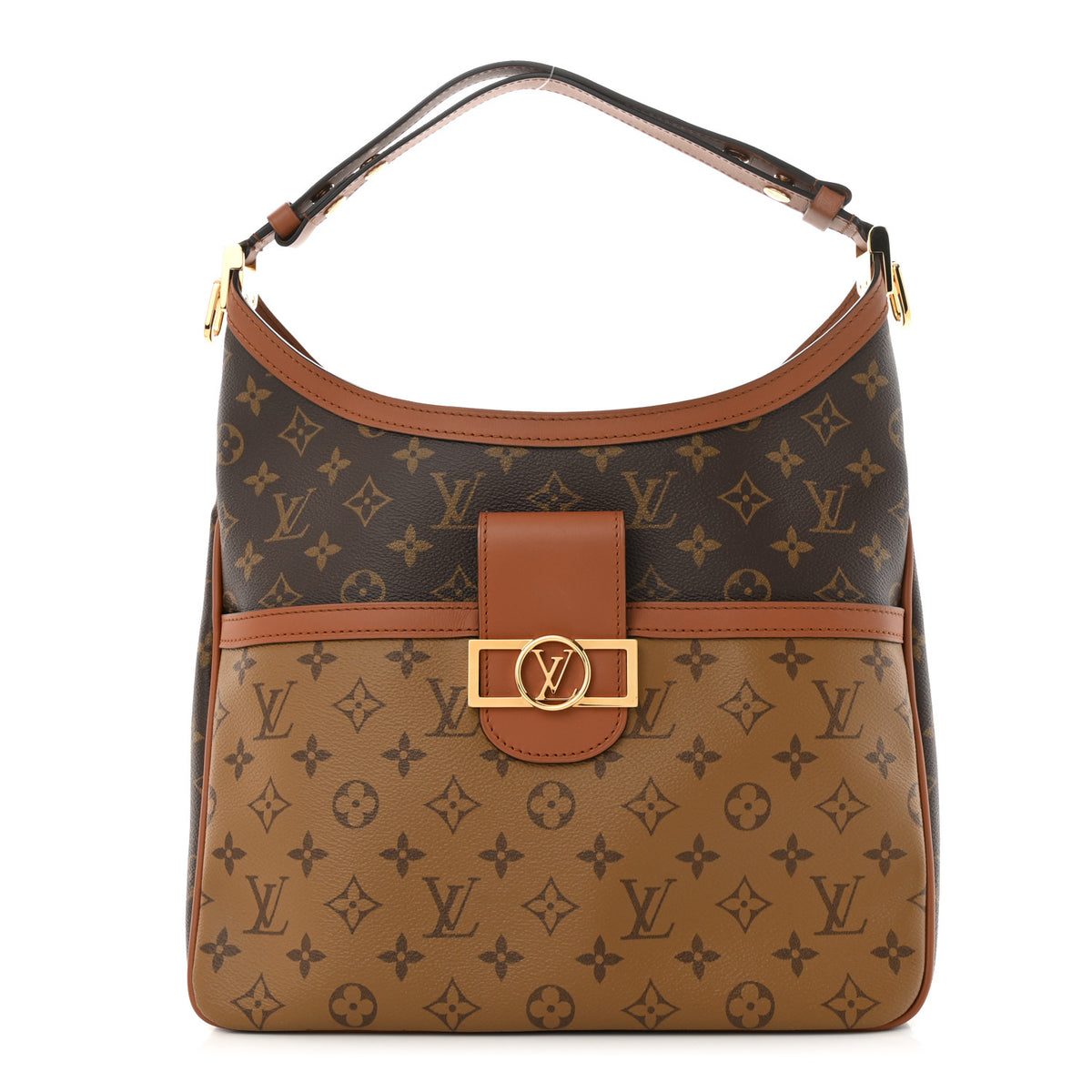 Reverse Monogram Dauphine Hobo MM