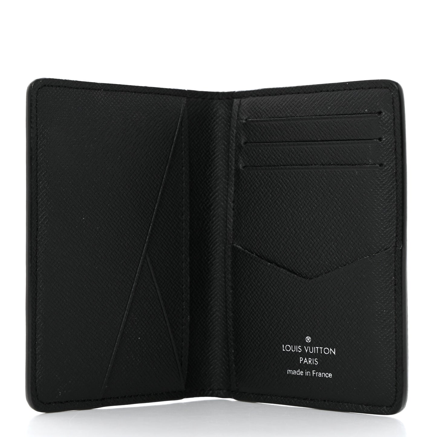 LOUIS VUITTON Taiga Pocket Organizer NM Black
