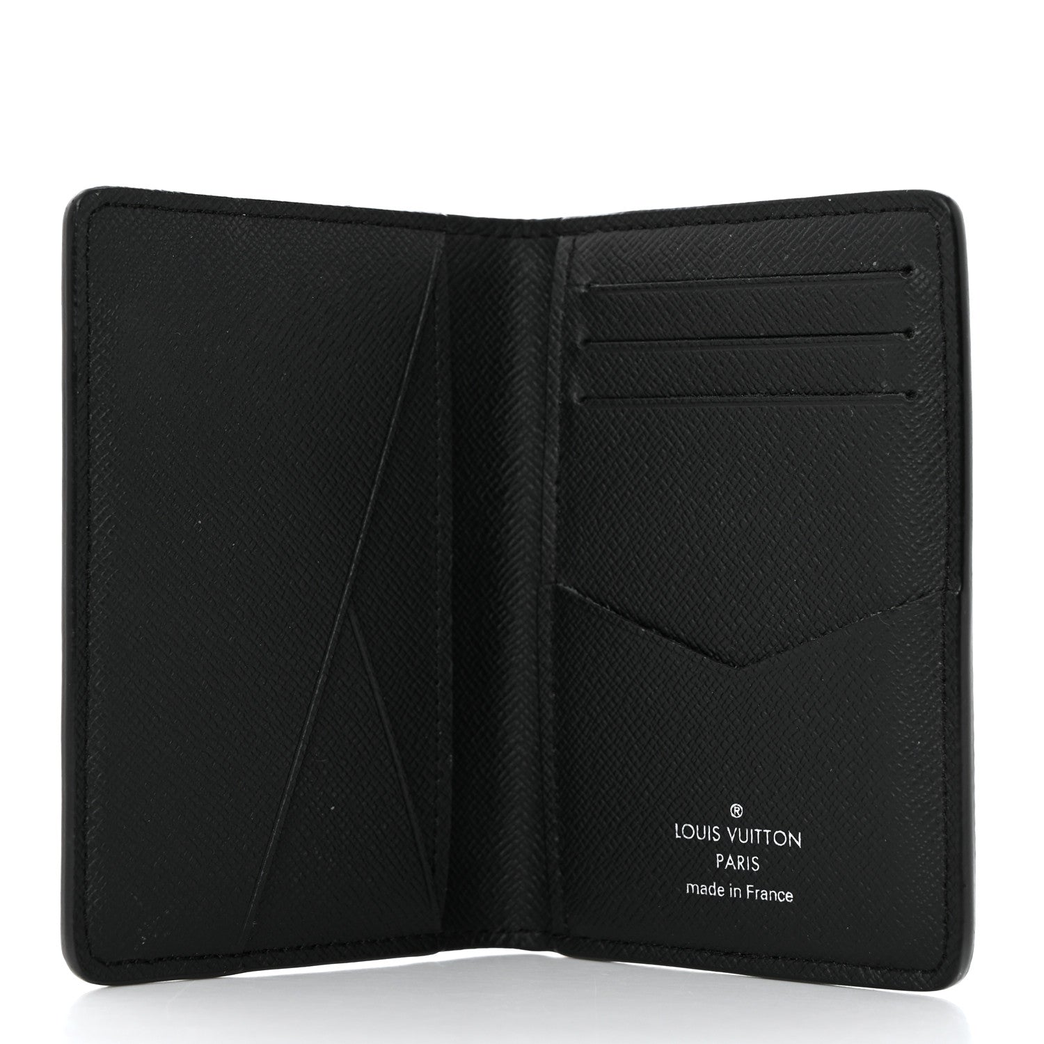 Louis Vuitton LOUIS VUITTON Taiga Pocket Organizer NM Black 5 of 7
