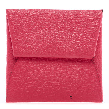 Hermes Chevre Mysore Bastia Coin Purse Rose Lipstick 1 of 7