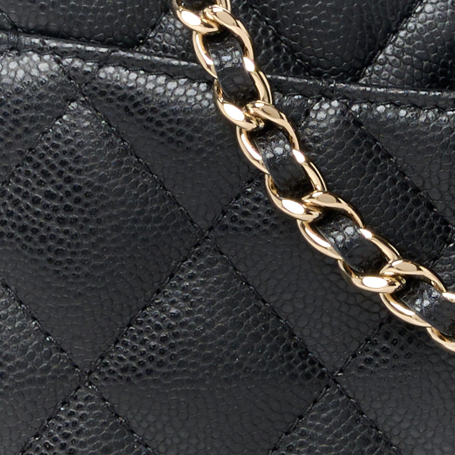 Chanel Caviar Quilted Chain Camera Bag Black 8 of 11