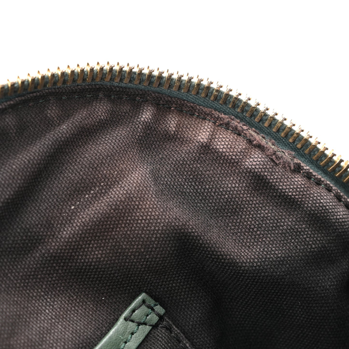 Bridle Calfskin House Check Small Orchard Bowling Bag Green