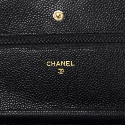 Chanel Caviar Quilted Wallet On Chain WOC Black 6 of 12