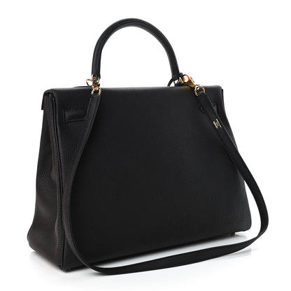 Hermes Togo Kelly Retourne 35 Black 3 of 12