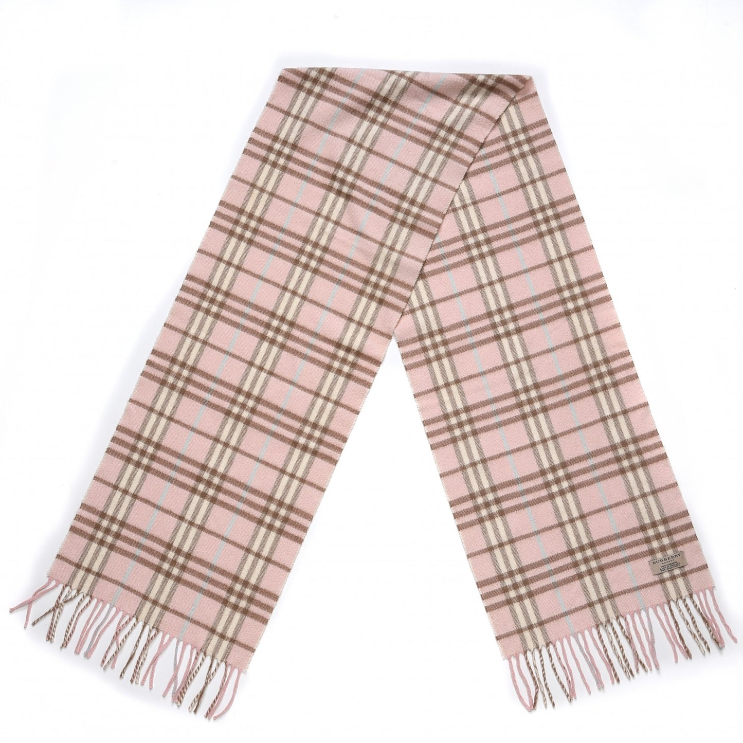 Cashmere Nova Check Scarf Pink