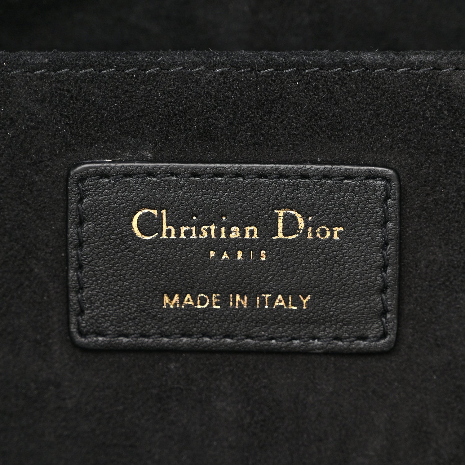 Christian Dior Lambskin Supple Macrocannage Medium Ammi Bag Black 6 of 12