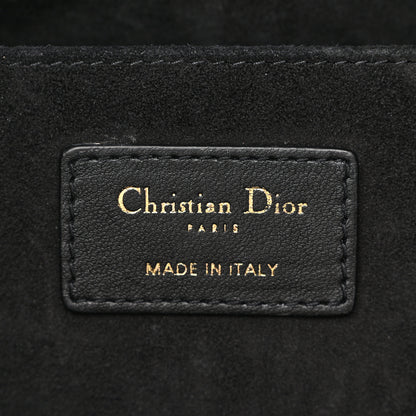 Christian Dior Lambskin Supple Macrocannage Medium Ammi Bag Black 6 of 12