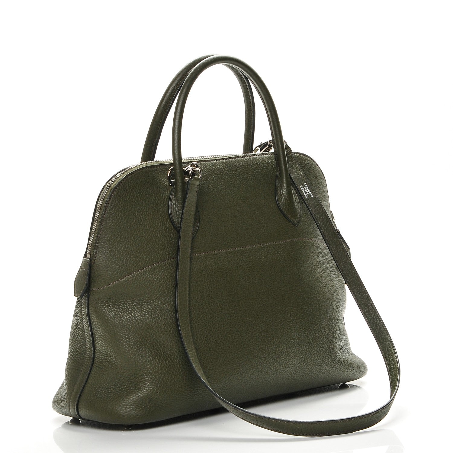 Hermes Taurillon Clemence Bolide 35 Vert Olive 3 of 6