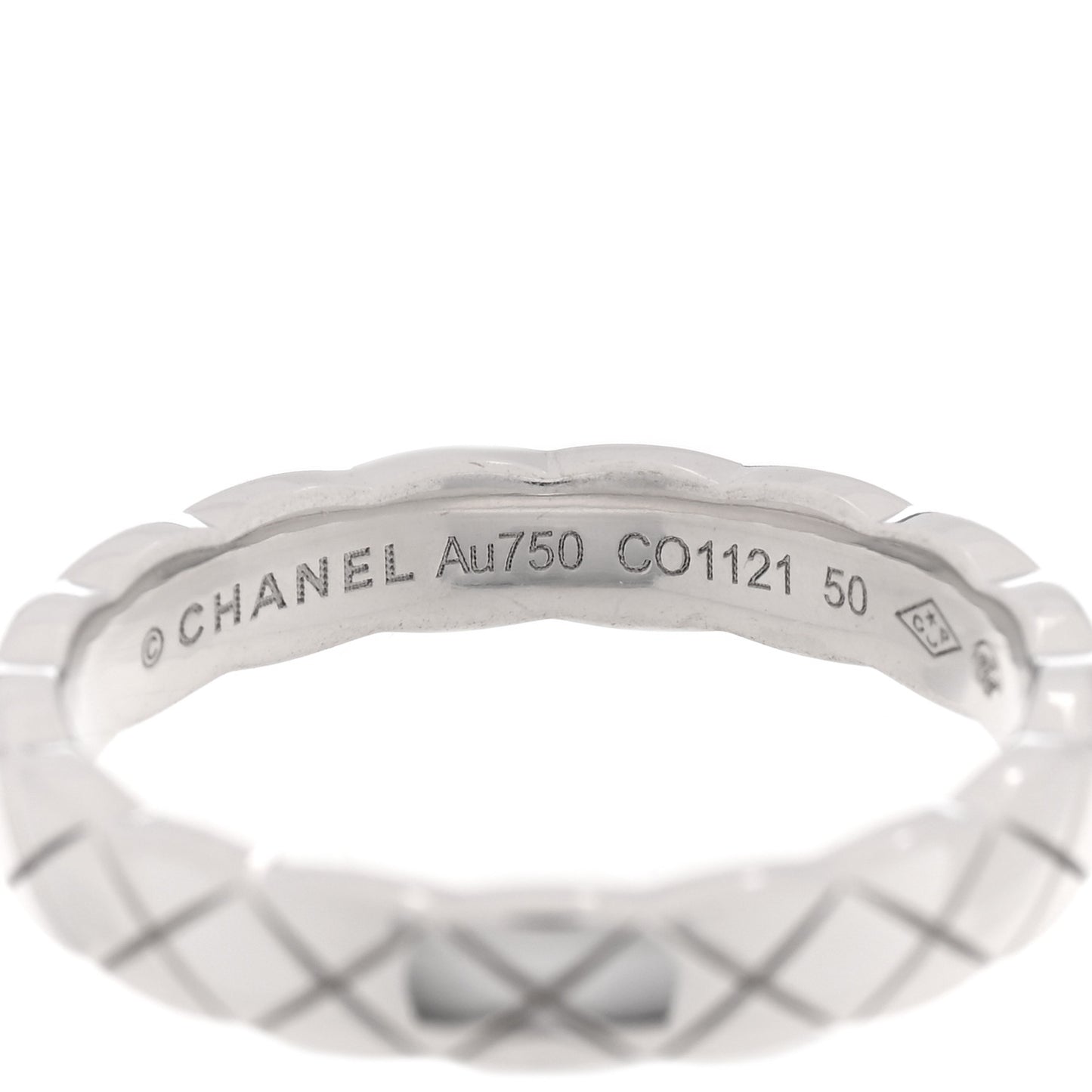 18K White Gold Mini Coco Crush Ring 50 5.25