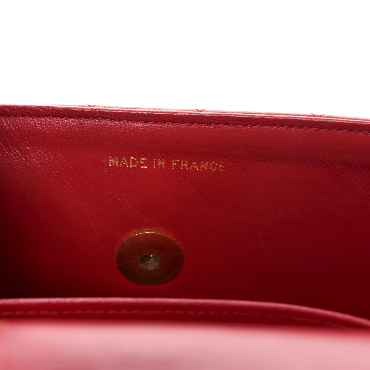 Chanel Lambskin Quilted Small Single Flap Red 7 of 9