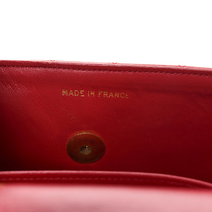 Chanel Lambskin Quilted Small Single Flap Red 7 of 9