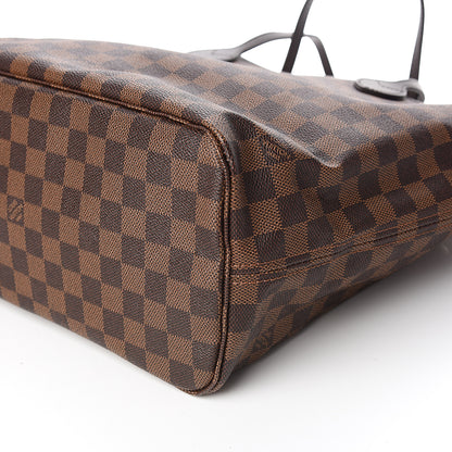 Louis Vuitton Damier Ebene Neo Neverfull MM Rose Ballerine 10 of 12