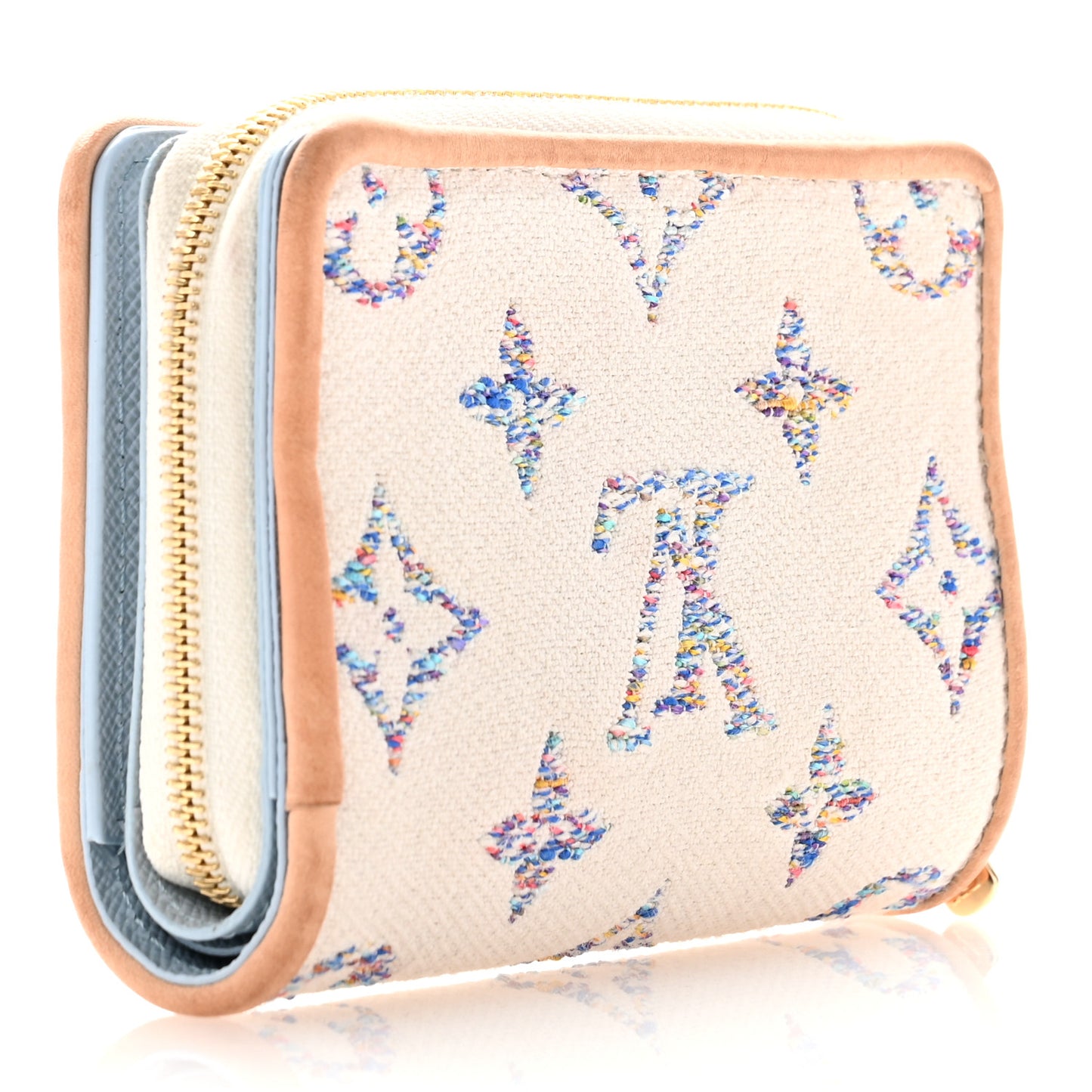 Monogram Jacquard Lou Wallet White