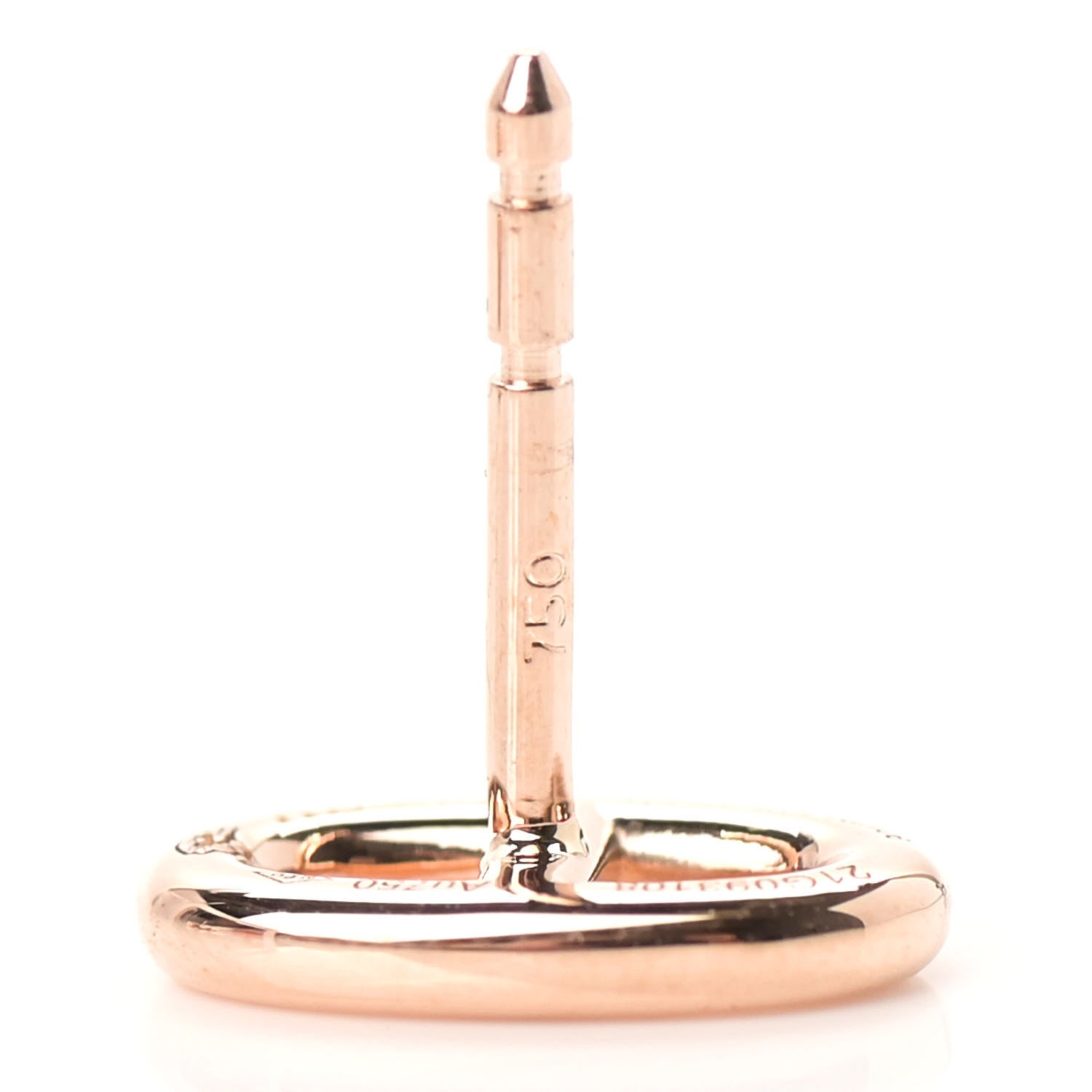 Hermes 18K Rose Gold TPM Farandole Stud Earrings 5 of 6