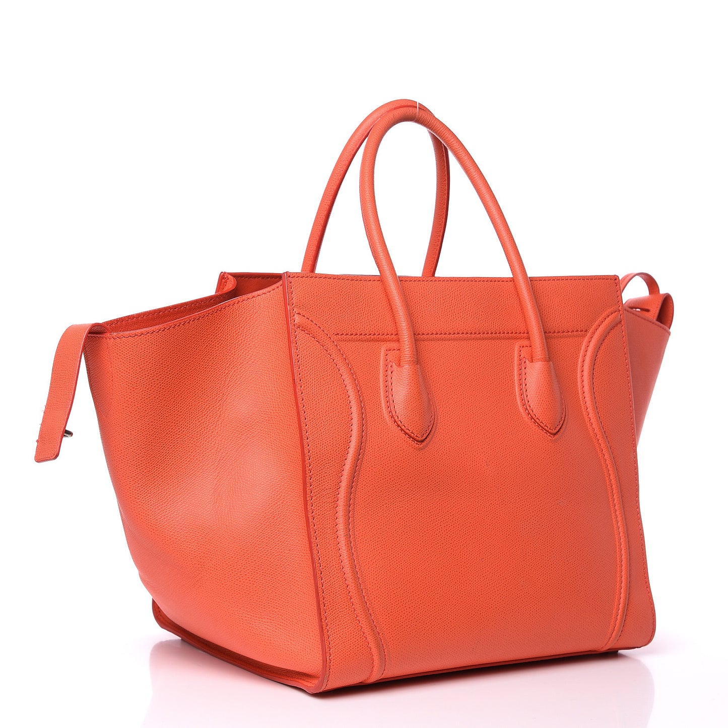 Grained Calfskin Medium Phantom Luggage Coral