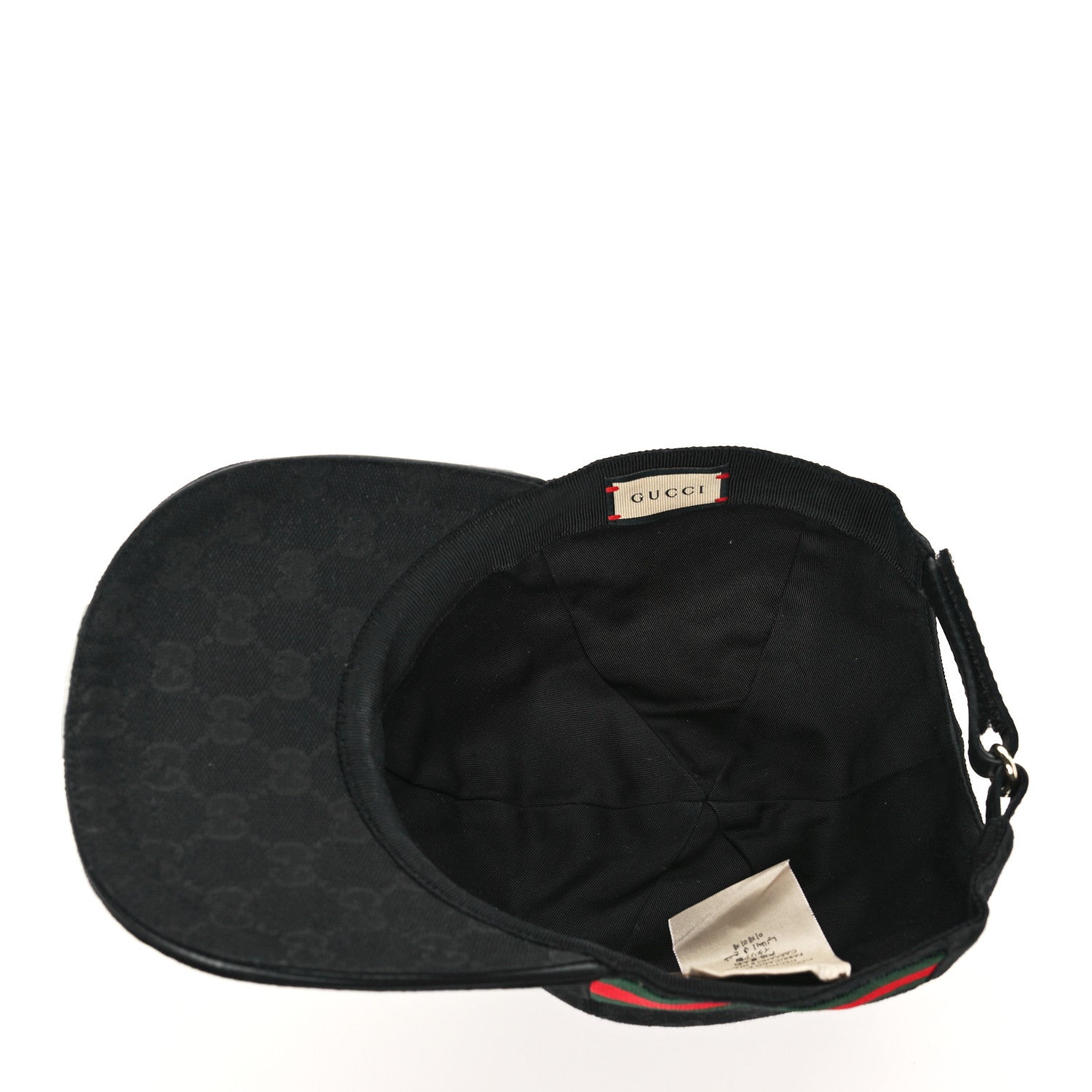 Gucci Monogram Web Baseball Hat M Black 6 of 8