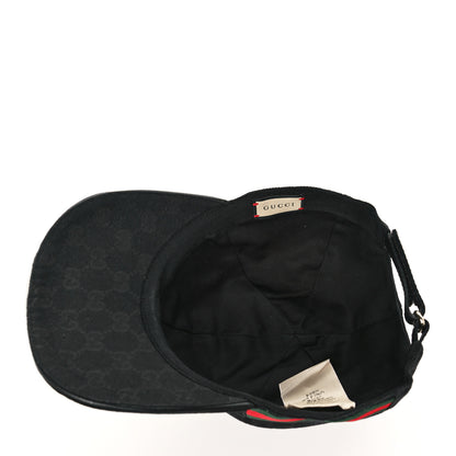 Gucci Monogram Web Baseball Hat M Black 6 of 8